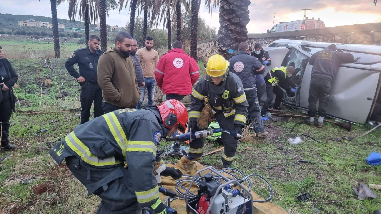 اصابة شاب بجراح خطيرة بحادث طرق ذاتي في طمرة الزعبية 